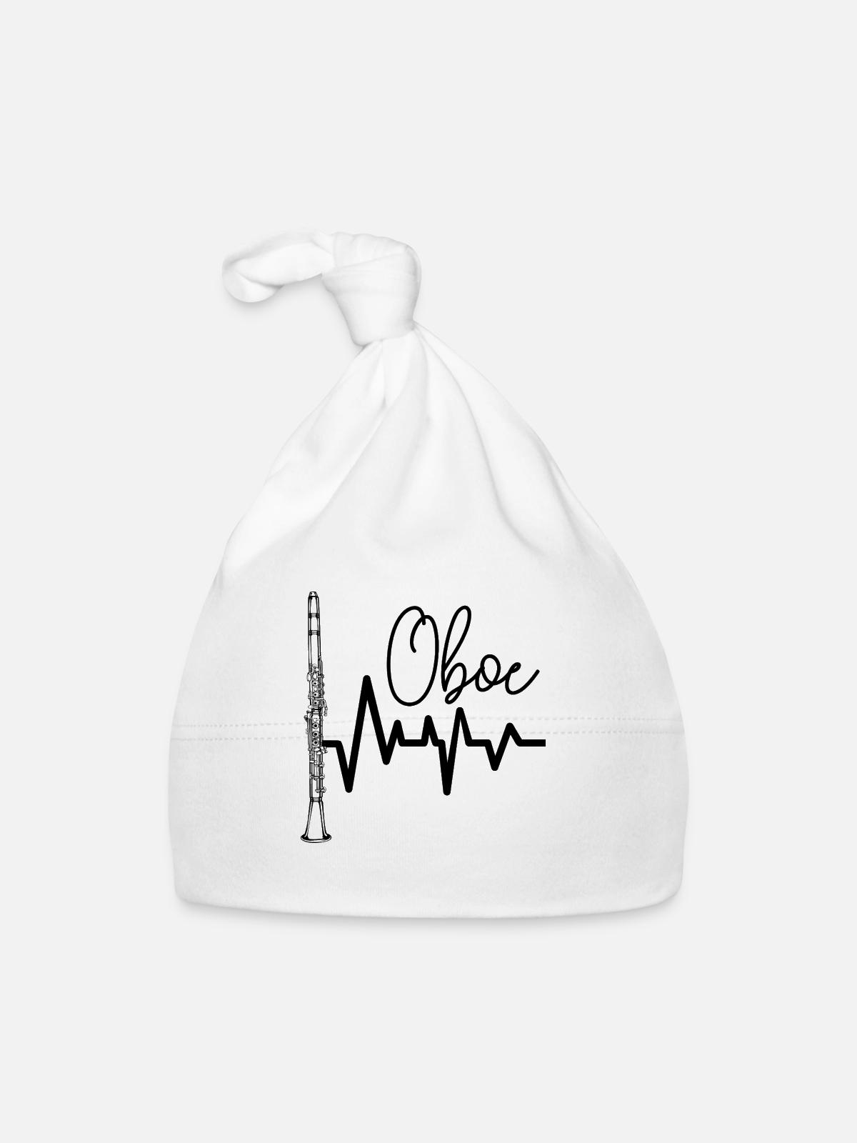 oboe - Organic Baby Cap - white - Front