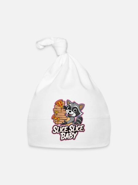 Slice, Slice, Baby - Organic Baby Cap - white - Front