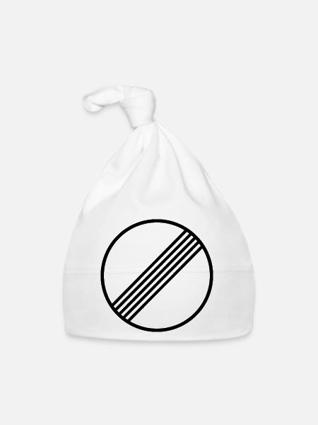UNLIMITED MOTORWAY GERMANY - Organic Baby Cap - white - Front