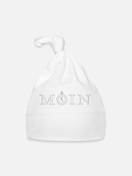 Moin - Baby Bio-Mütze - Weiß - Vorne