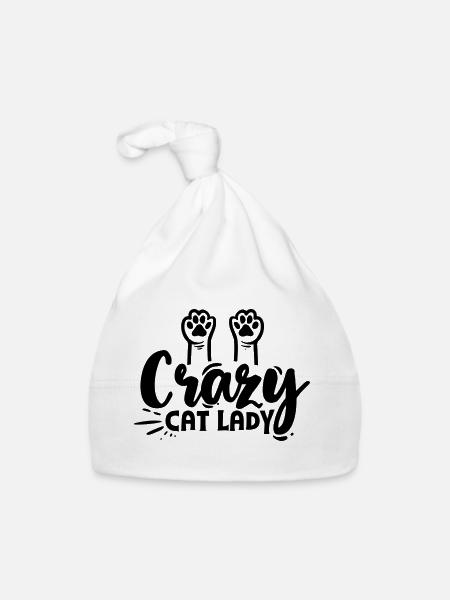Cat Lover - Bonnet bio Bébé - blanc - Devant