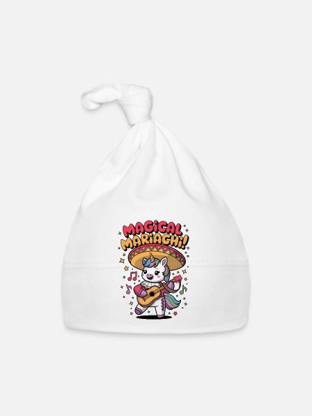 Magical Mariachi - Organic Baby Cap - white - Front