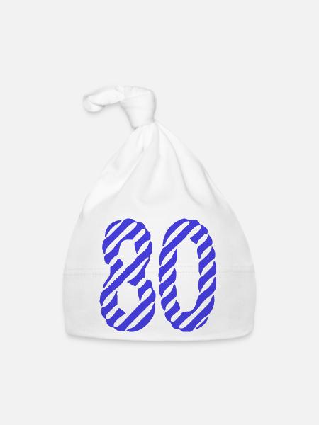 HAPPY BIRTHDAY. HAPPY BIRTHDAY. ANNIVERSARY. - Organic Baby Cap - white - Front