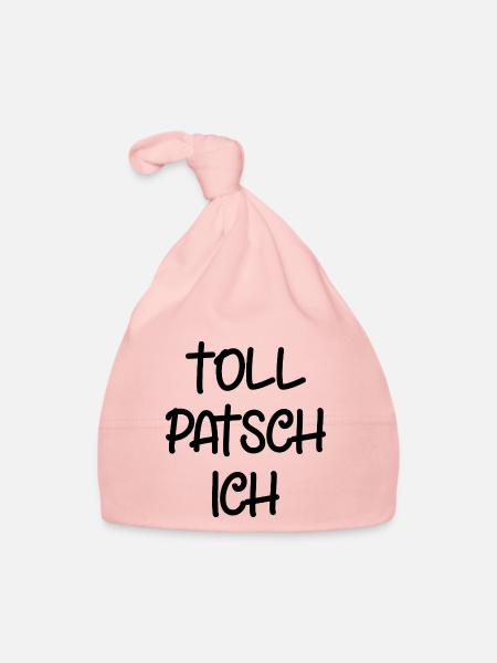 Tollpatsch Ich tollpatschig lustig tollpatschich - Baby Bio-Mütze - Rosa - Vorne