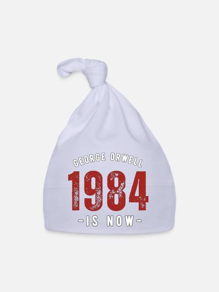 GEORGE ORWELL 1984 - Organic Baby Cap - sky - Front
