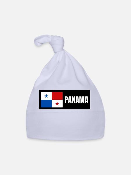 Panama Flag - Organic Baby Cap - sky - Front