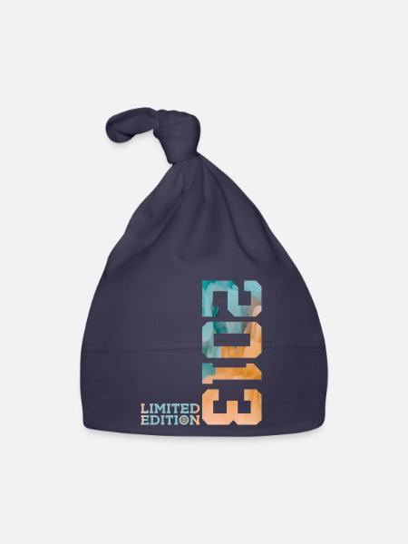 13. GEBURTSTAG LIMITED EDITION 2013 - Baby Bio-Mütze - Navy - Vorne