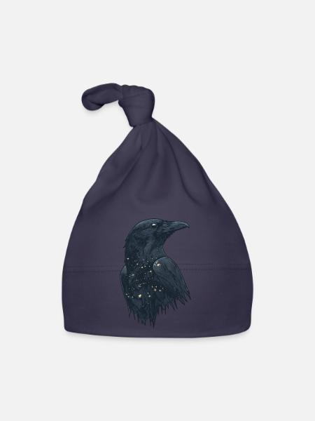 Raven - Organic Baby Cap - navy - Front