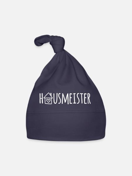 Hausmeister - Baby Bio-Mütze - Navy - Vorne