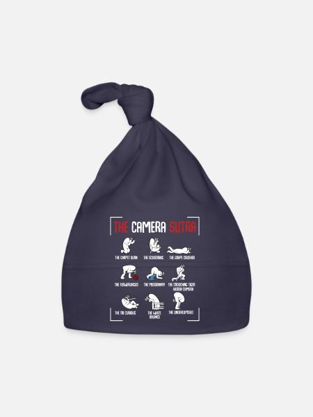 Fotograf - Baby Bio-Mütze - Navy - Vorne