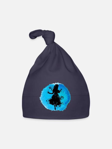 Alice Im Untergrund - - Baby Bio-Mütze - Navy - Vorne
