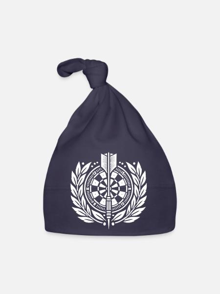 Dart Sport Logo - Baby Bio-Mütze - Navy - Vorne