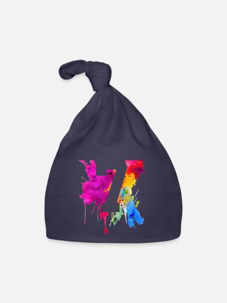 7 YEARS 7TH BIRTHDAY - Organic Baby Cap - navy - Front
