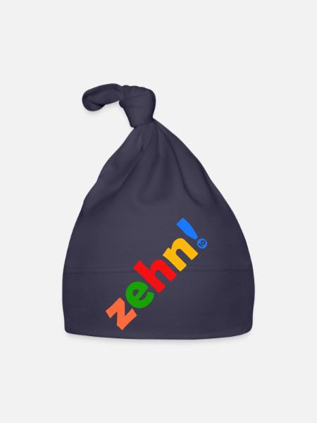 ZEHN 10 JAHRE 10. GEBURTSTAG - Baby Bio-Mütze - Navy - Vorne