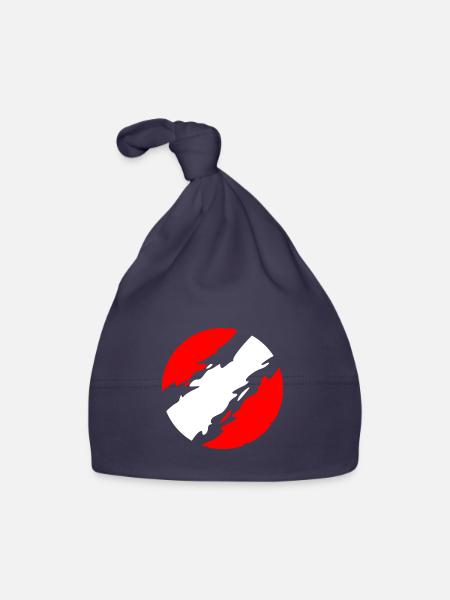 Georgia - Organic Baby Cap - navy - Front