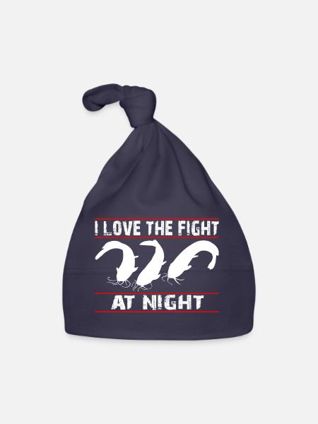 Ich fische Wels - Welsangler - Baby Bio-Mütze - Navy - Vorne
