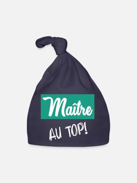 MEISTER. MEISTER - Baby Bio-Mütze - Navy - Vorne