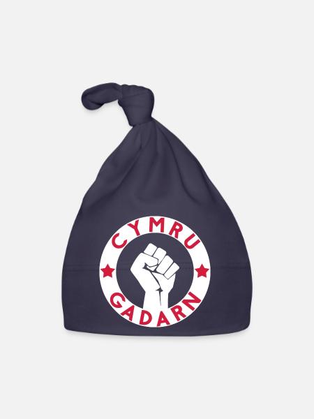 Cymru Gadarn - Baby Bio-Mütze - Navy - Vorne
