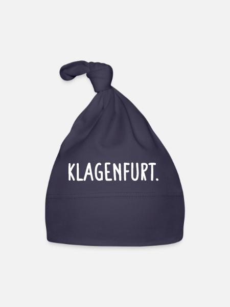 Klagenfurt Österreich - Baby Bio-Mütze - Navy - Vorne