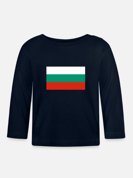 Bulgarien - Baby Bio-Langarmshirt - Navy