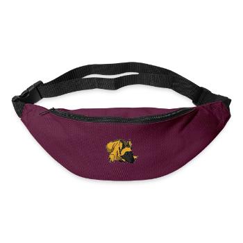 Wachsamer Malinois Gebrauchshund - Gürteltasche - Burgunderrot - Vorne