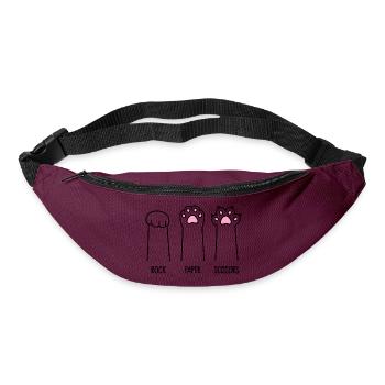 Rock Paper Scissors - Bum bag - burgundy - Front