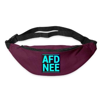 AFD NEE! - Gürteltasche - Burgunderrot - Vorne