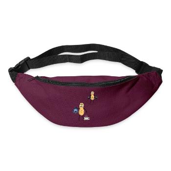 Peanut Morning Grouch Early Bird Bodybuilder - Bum bag - burgundy - Front