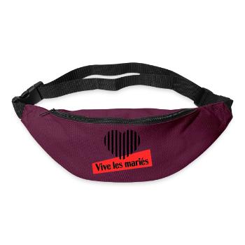VALENTINSTAG. Junggesellinnenabschied. ICH LIEBE DICH. ICH LIEBE DICH. LIEBE - Gürteltasche - Burgunderrot - Vorne