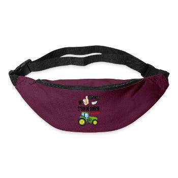 farmers protest with enough is enough for the farmers - Bum bag - burgundy - Front