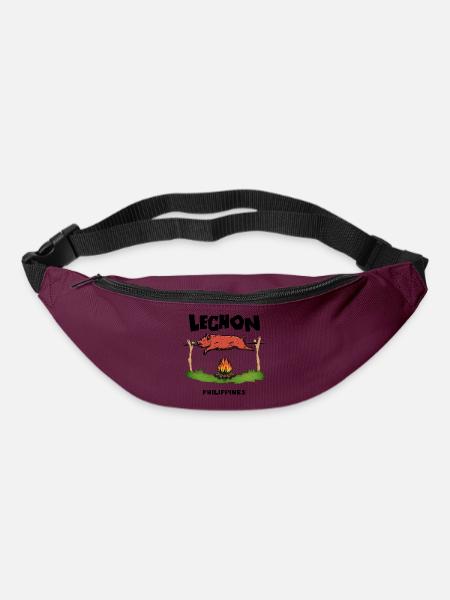 Lechon Philippinen Spanferkel Cebu Manila Geschenk - Gürteltasche - Burgunderrot