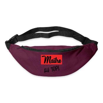 MASTER. MASTER. THANK YOU. THANK YOU MASTER - Bum bag - burgundy - Front