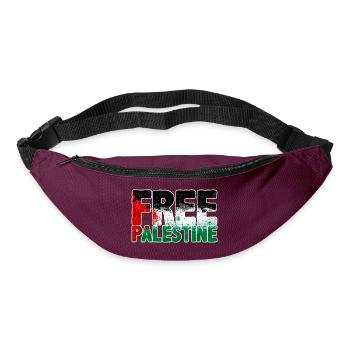 Freies Palästina - Gürteltasche - Burgunderrot - Vorne