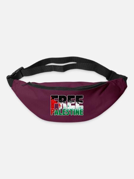 Palestine libre - Sac banane - bordeaux