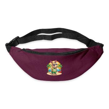 Aardvark Funny Cartoon Summer Beach Sunglasses - Bum bag - burgundy - Front