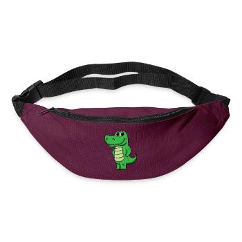 crocodile - Bum bag - burgundy - Front