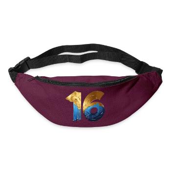 NO. 16 NUMBER 16 COOL 16TH BIRTHDAY - Bum bag - burgundy - Front