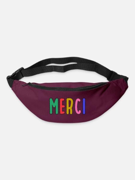 MERCI. MAÎTRESSE. MAÎTRE. MERCI MAÎTRESSE - Sac banane - bordeaux 