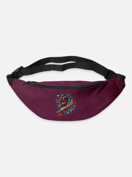 Basketball Logo - Gürteltasche - Burgunderrot