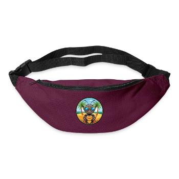 Ameise lustige Cartoon Sommer Strand Sonnenbrille Aufkleber - Gürteltasche - Burgunderrot - Vorne