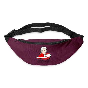Wolfgang Amadeus Mozart - greatest composer - Gürteltasche - Burgunderrot - Vorne