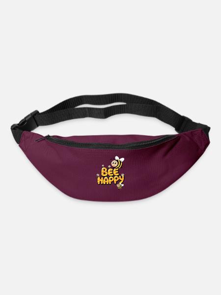 Bee Happy - Bum bag - burgundy