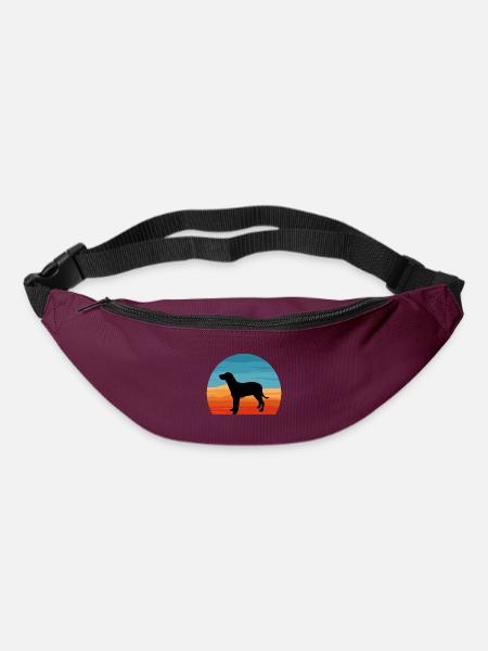 Grand Anglo Francais Blanc Et Noir Hundeliebhaber - Gürteltasche - Burgunderrot