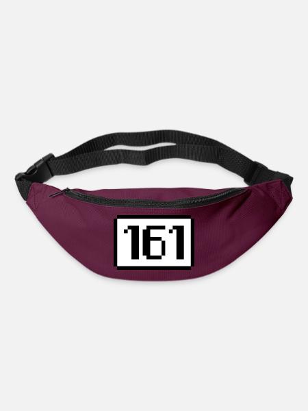 161 - PIXELS - Gürteltasche - Burgunderrot