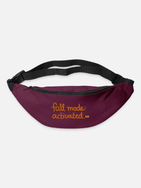 Fall Mode activated kreatives Herbst Design - Gürteltasche - Burgunderrot