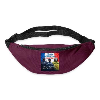 Polizist, Polizei, Gendarm, Feuerwehrmann - Gürteltasche - Burgunderrot - Vorne