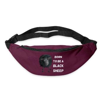 Born to Be a Black Sheep - Schwarzes Schaf - Gürteltasche - Burgunderrot - Vorne