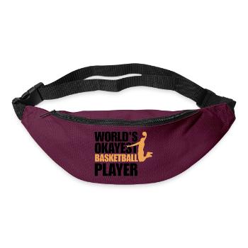 Lustiges Basketballspieler-Geschenk für Basketballspieler - Gürteltasche - Burgunderrot - Vorne