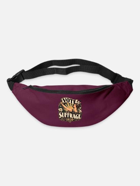 Vote Suffrage 1920 Vintage Frauenrechtskunst - Gürteltasche - Burgunderrot