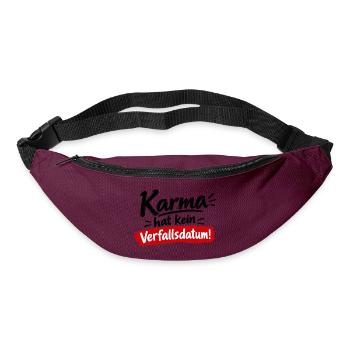 Karma Hat Kein Verfallsdatum - Gürteltasche - Burgunderrot - Vorne